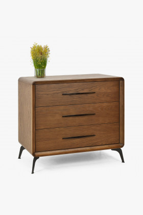 3 zásuvková komoda v farbe orech, Lisabon